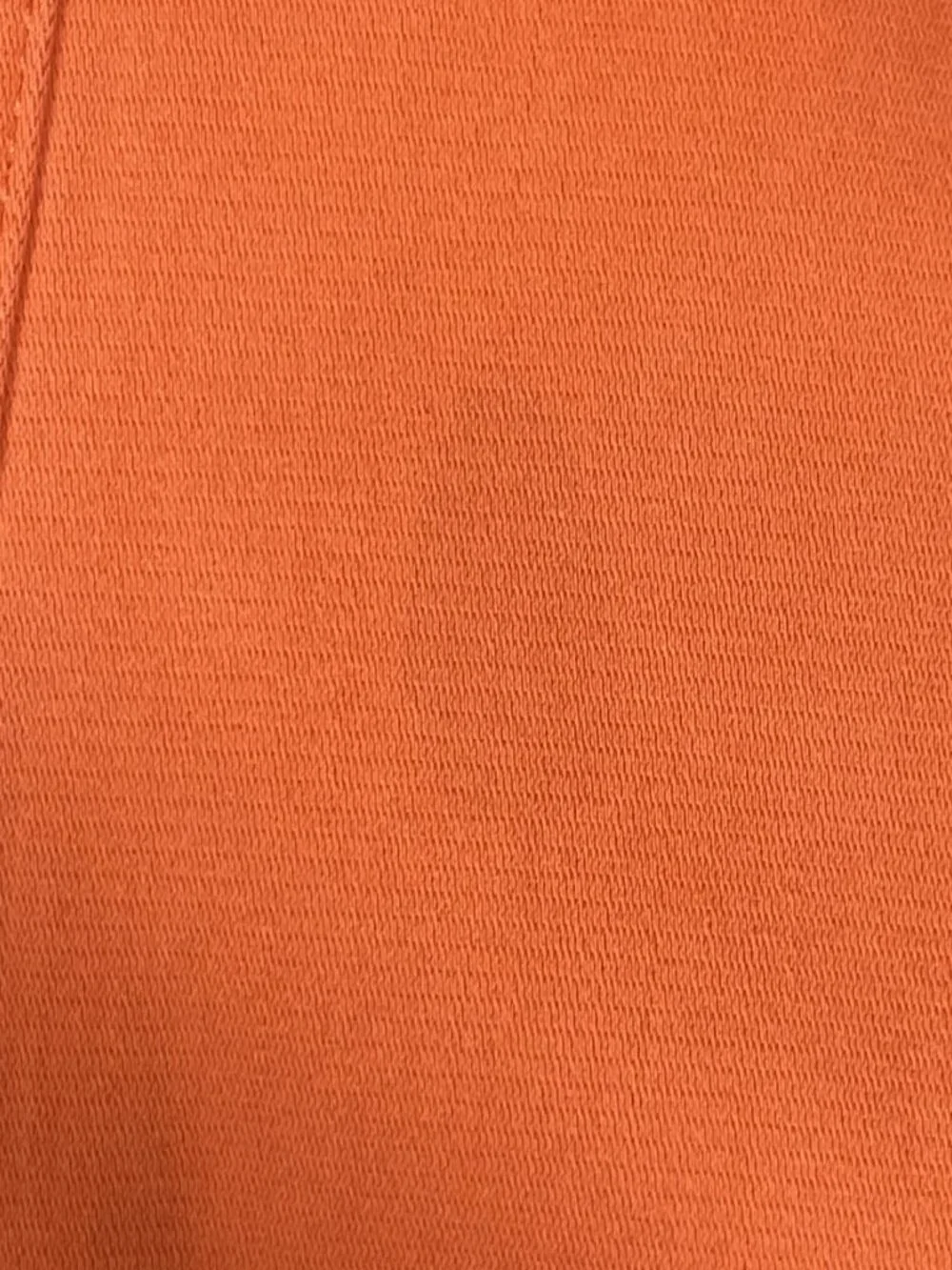 Alexis Rhodes Tiered Midi Shirt Dress Orange White Contrast Trim Belted Size M